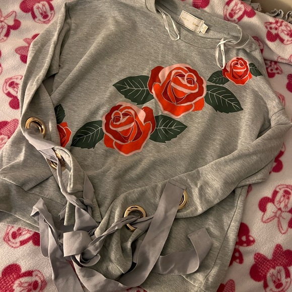 MinkPink Beauty and the Beast collection Sweatshirt - Picture 2 of 4